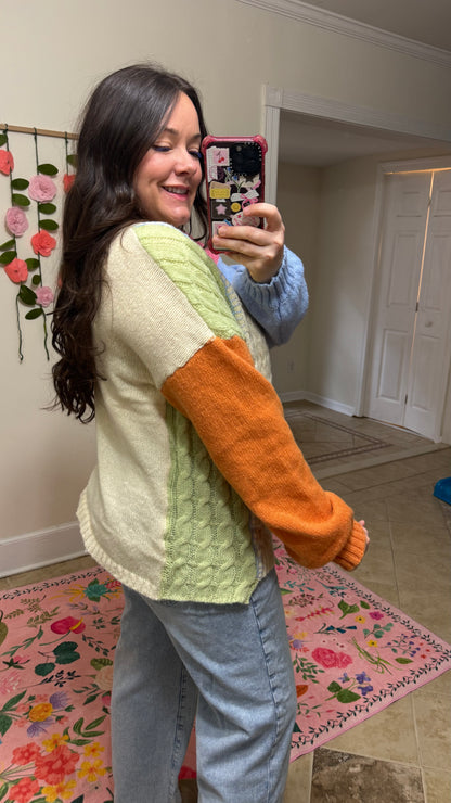 Colorblock Cardi