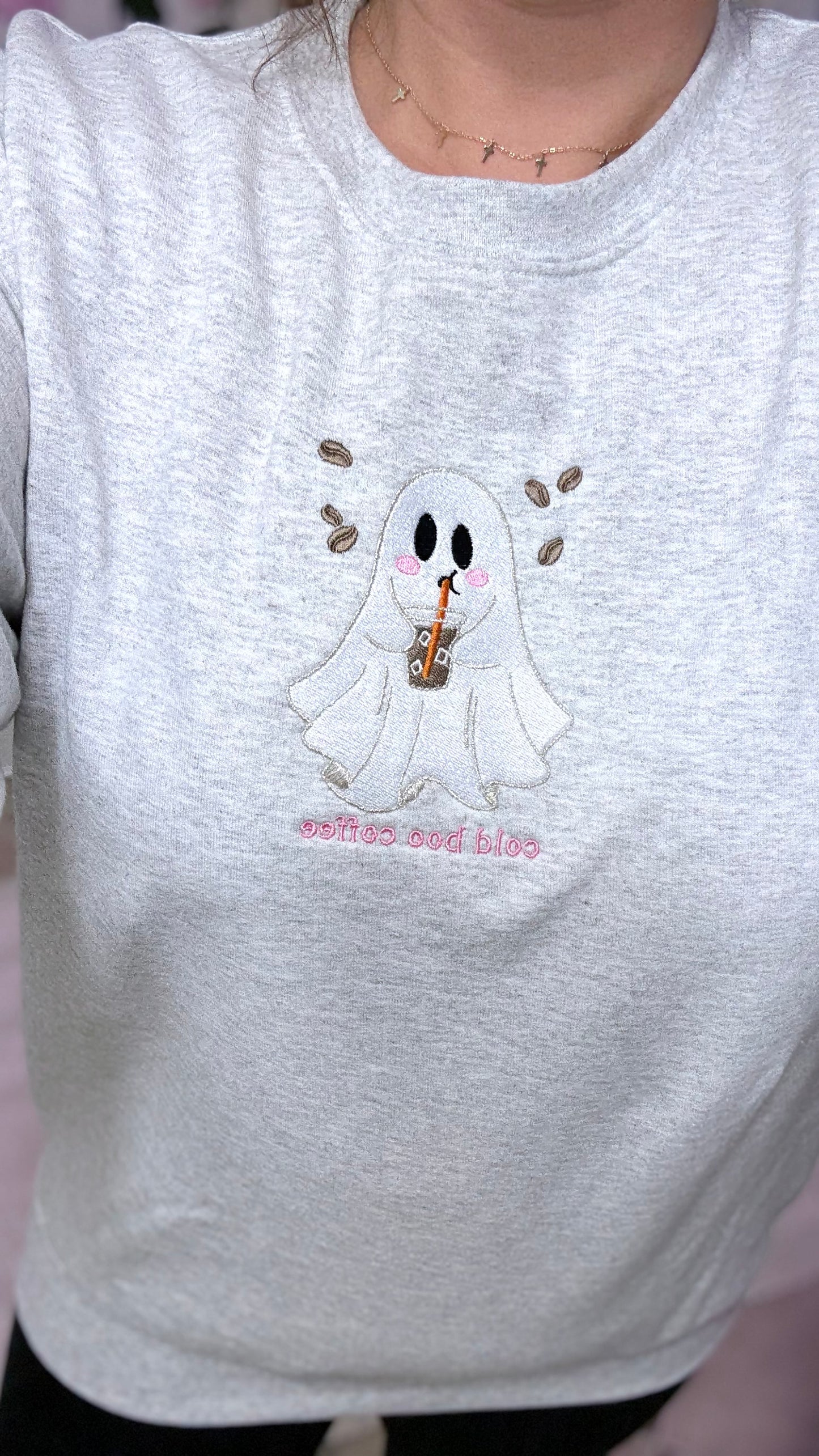 Cold Boo Embroidered Crewneck