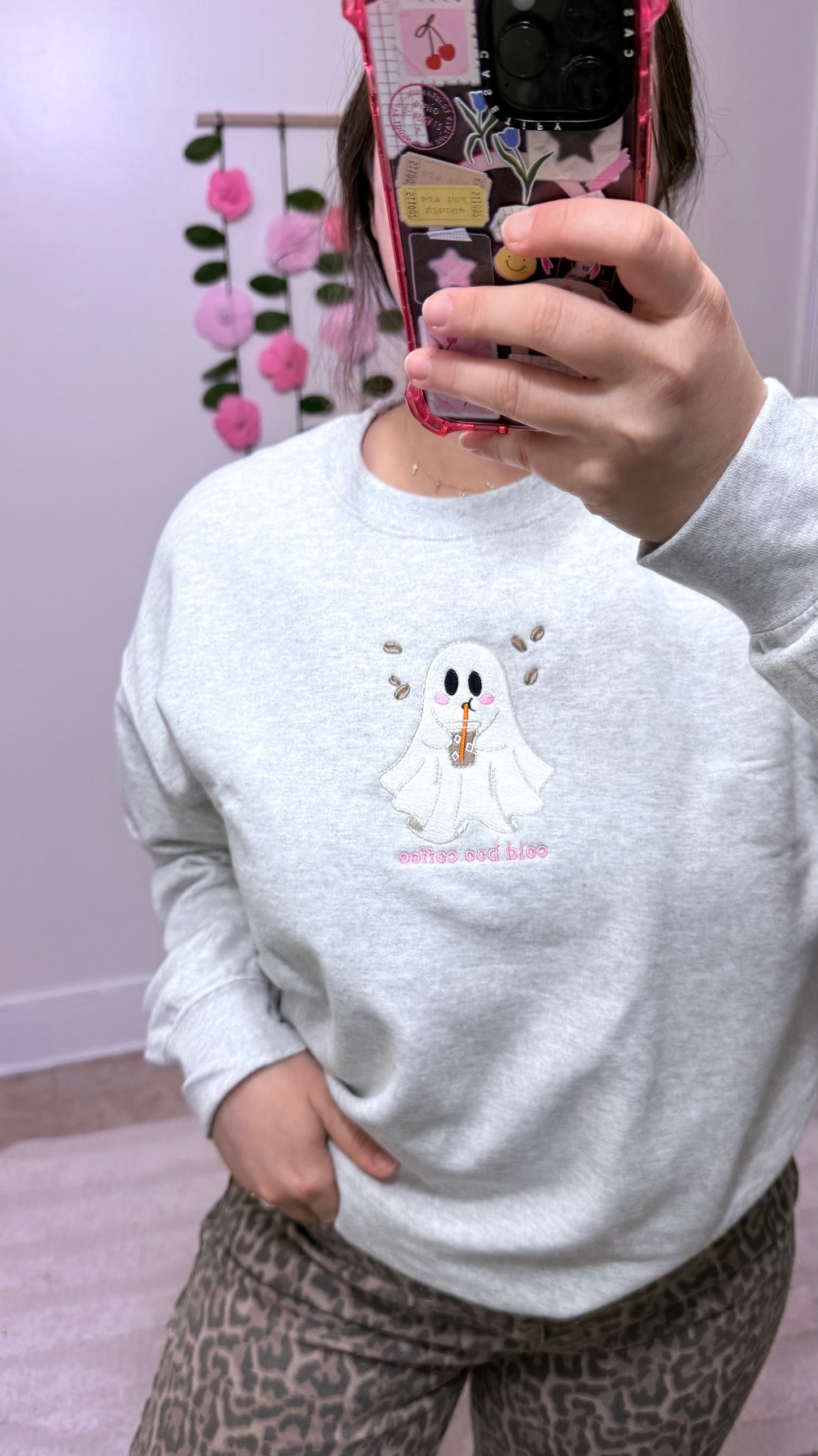 Cold Boo Embroidered Crewneck