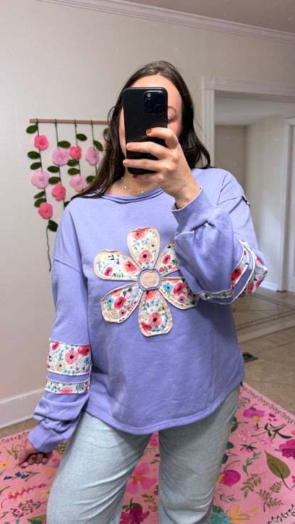 Petal Patch Pullover
