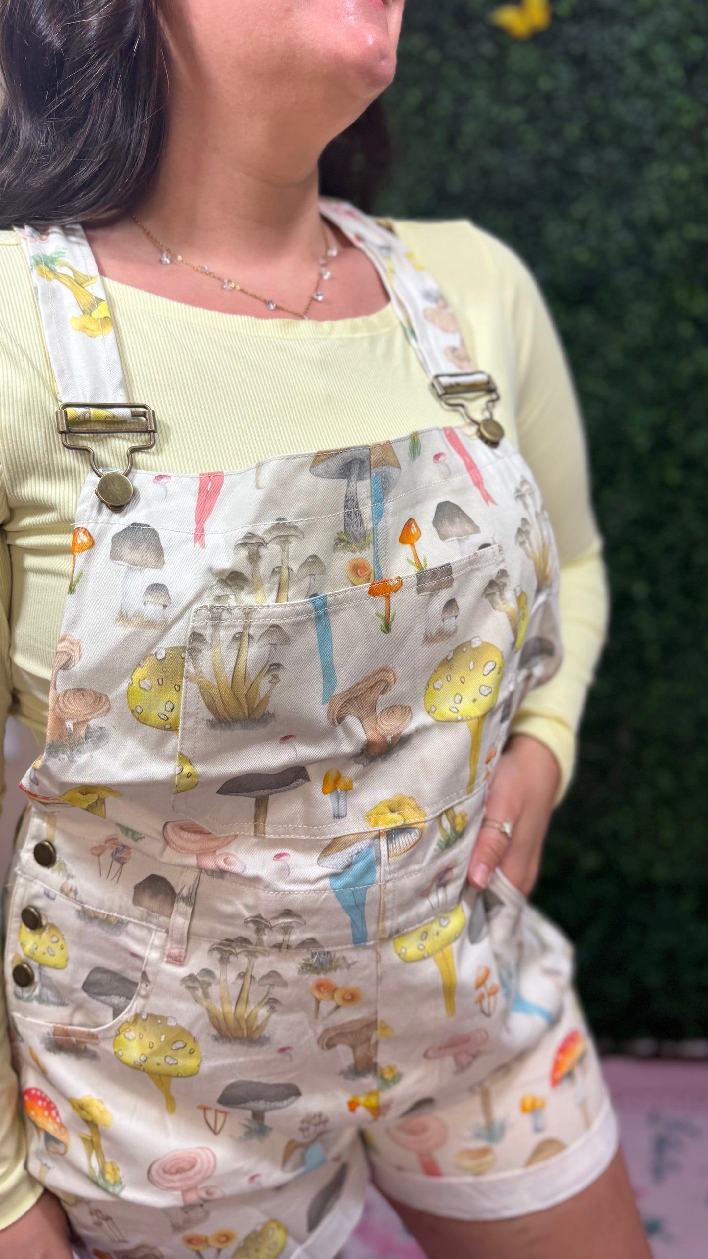 Whimsy Mushroom Shortalls