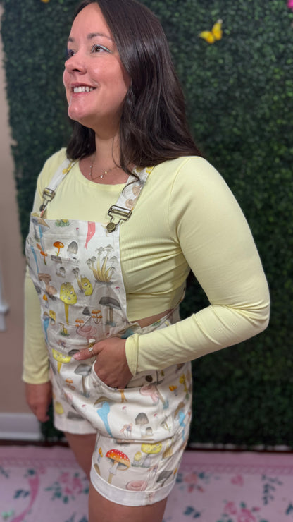 Whimsy Mushroom Shortalls