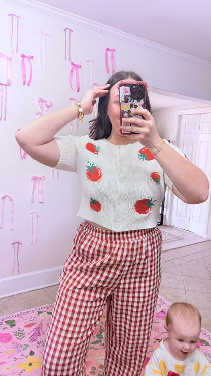 Fresh Pick Tomato Cardigan