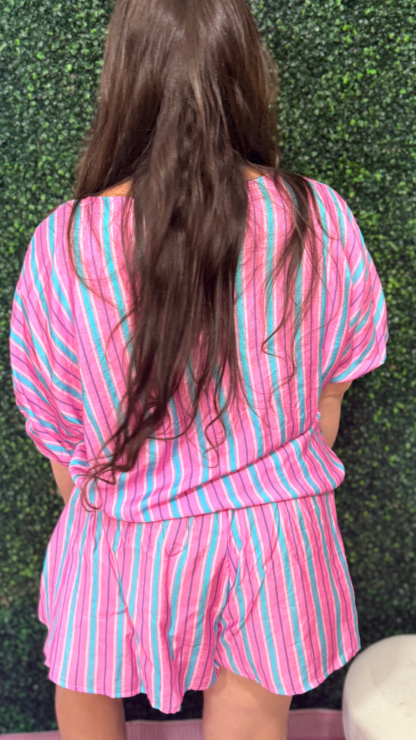 Candy Stripe Shorts Set (S-XL)
