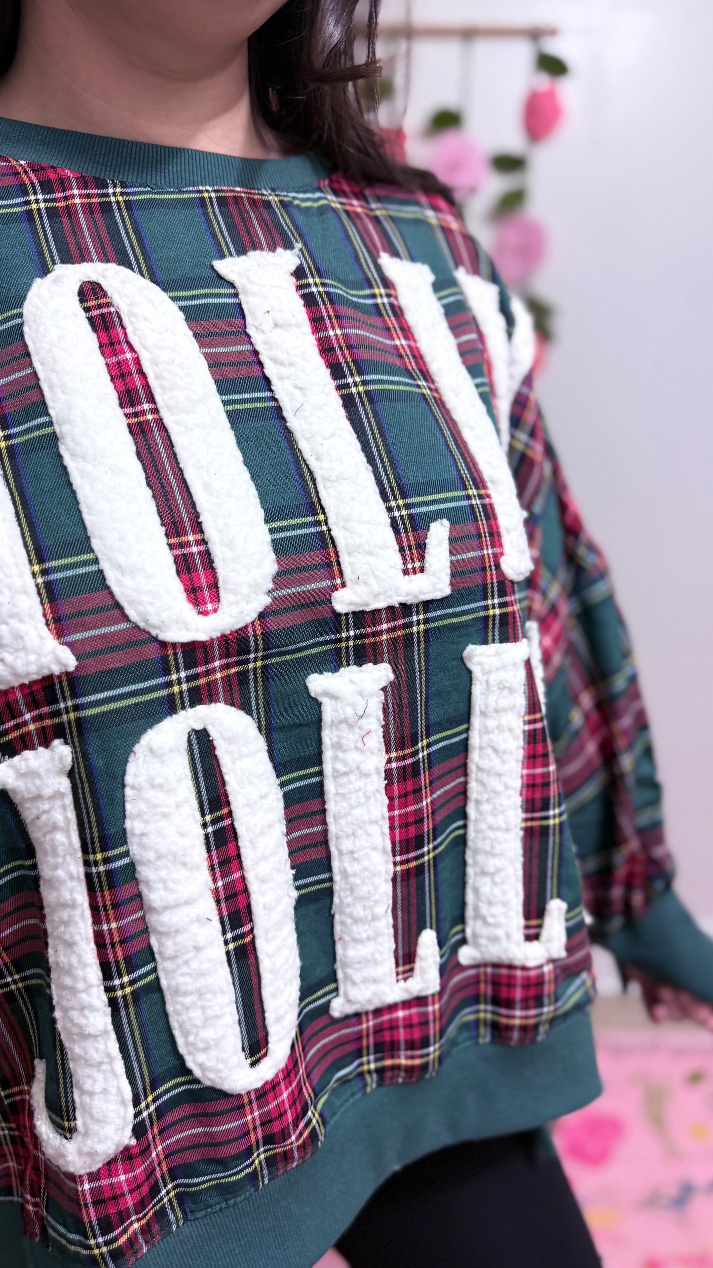 Holly Jolly Plaid Sweatshirt