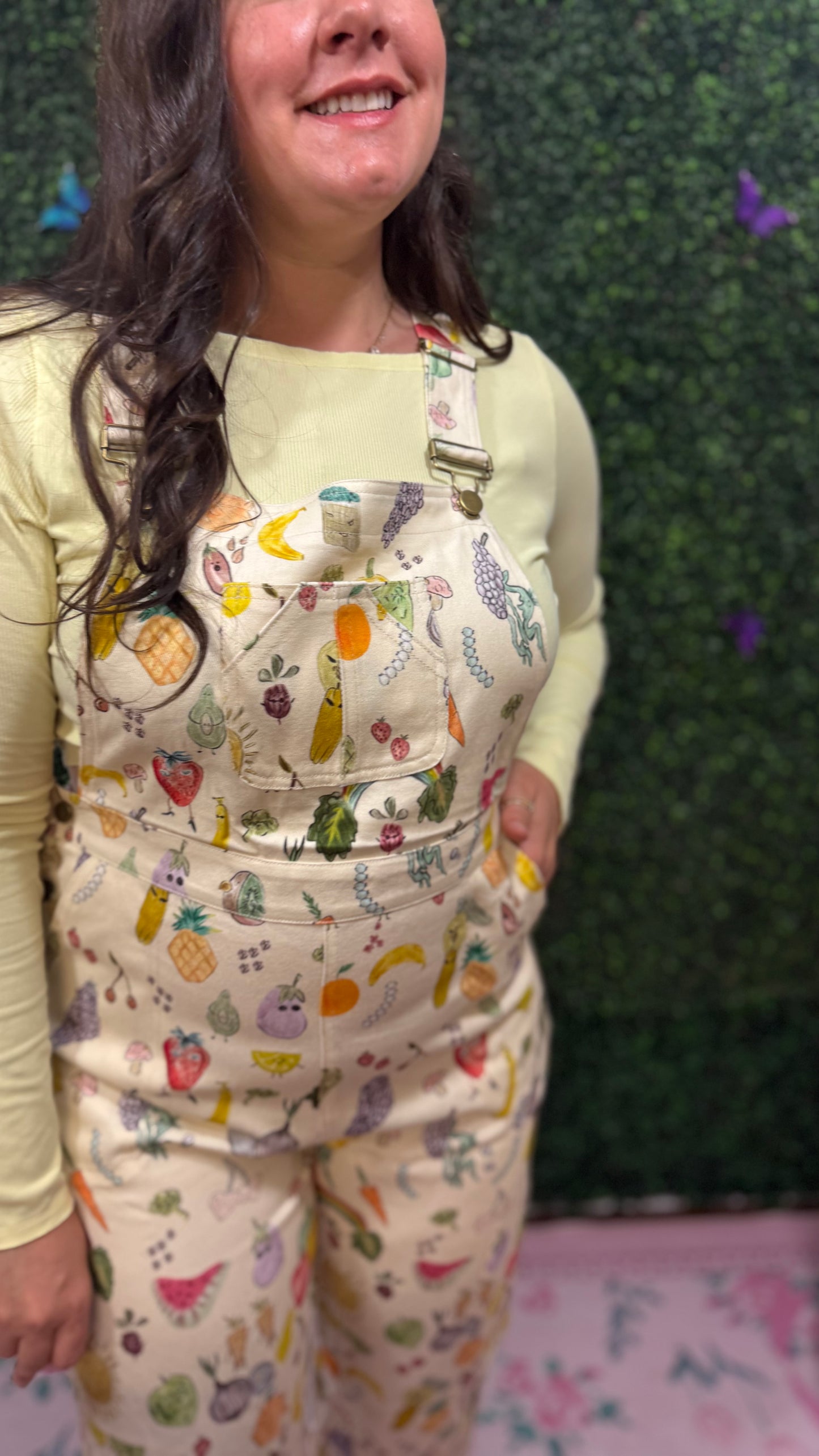 Cherries + Berries Overalls