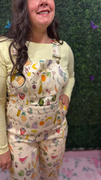 Cherries + Berries Overalls