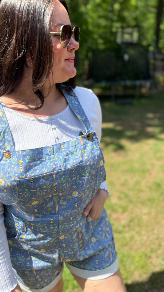 Bee Garden Shortalls