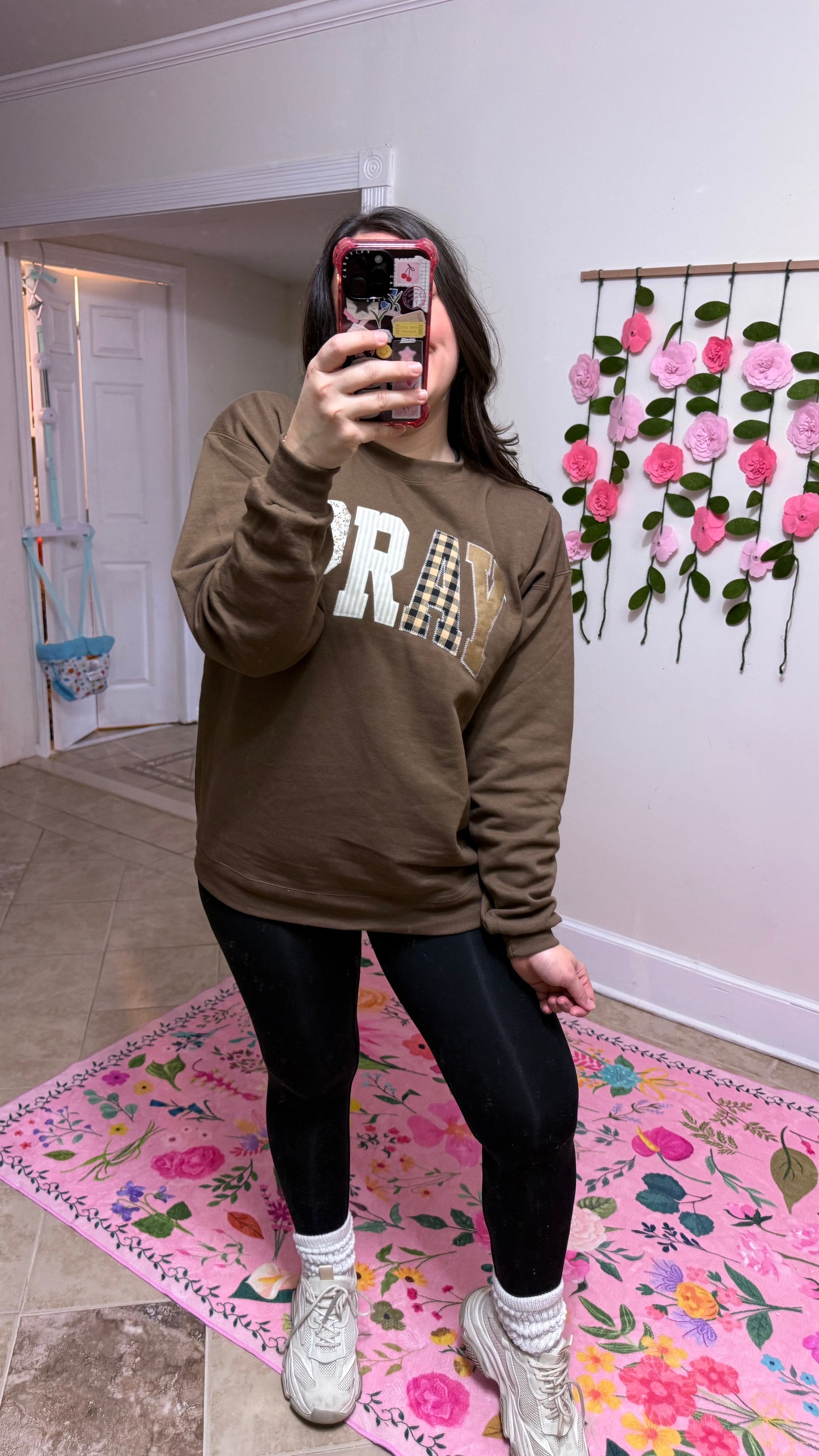 Pray Embroidered Sweatshirt