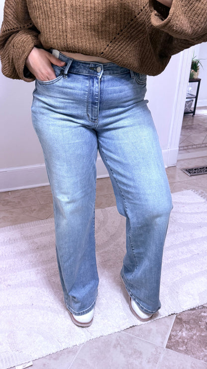 Judy Blue Vintage Wide Leg Jeans