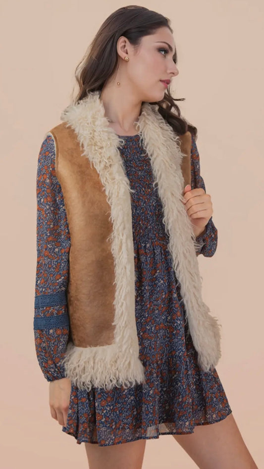 Boho Fur Vest