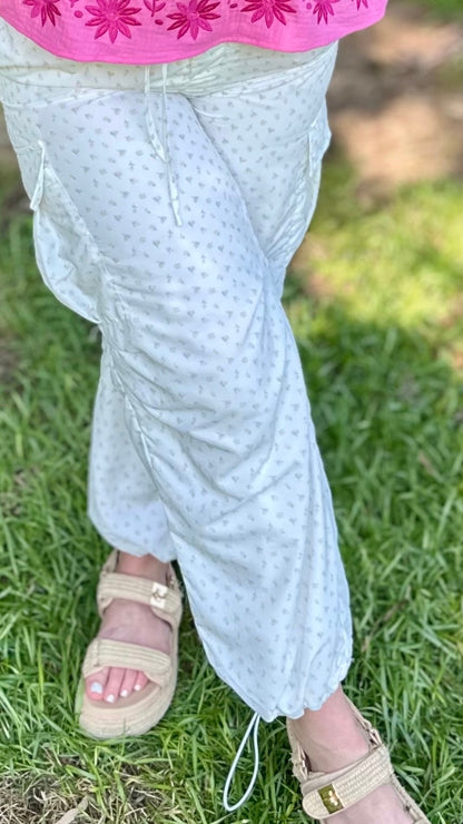 Ditsy Floral Cargo Pants