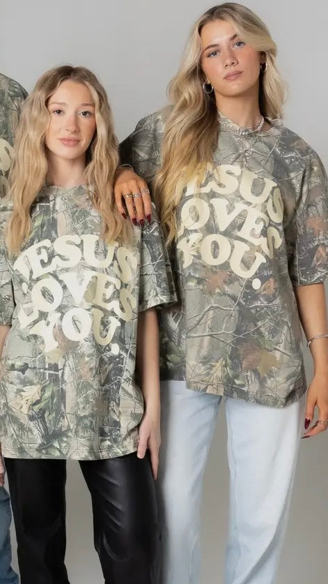 Jesus Loves You Camo Tee