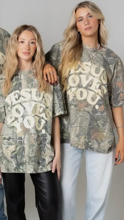 Jesus Loves You Camo Tee