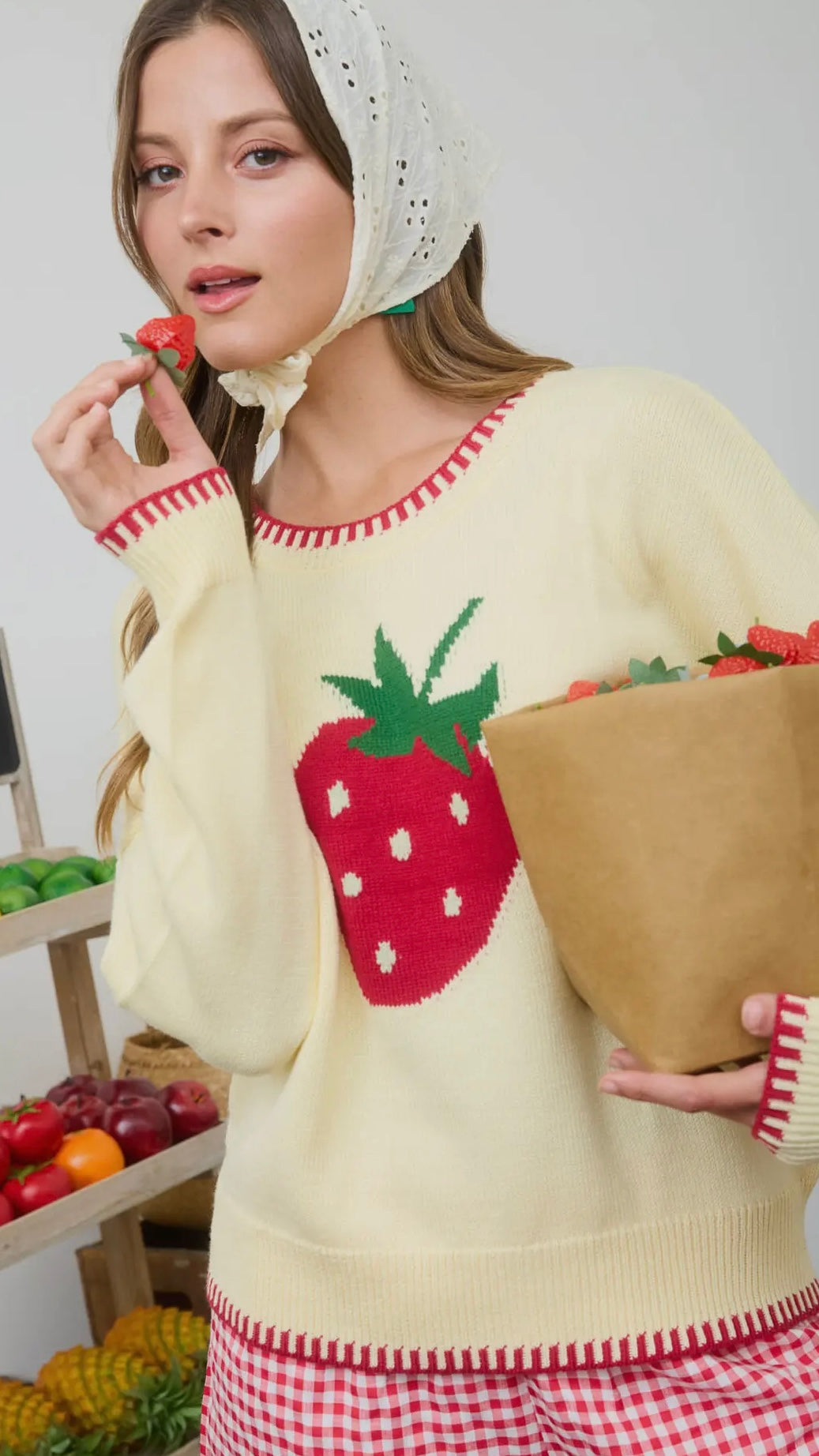 Sweet Berry Stitch Sweater
