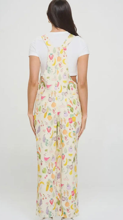Cherries + Berries Overalls