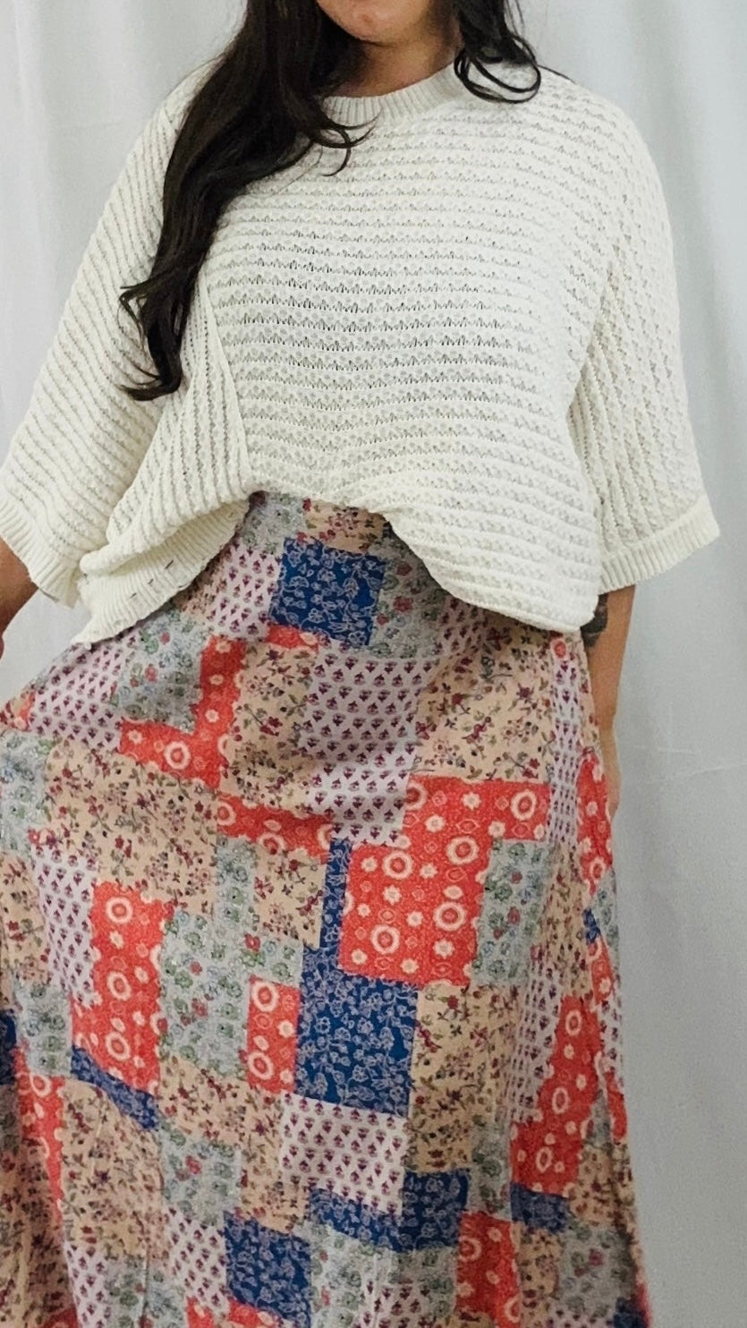 Distressed Dolman Sleeve Top