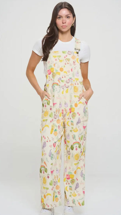 Cherries + Berries Overalls