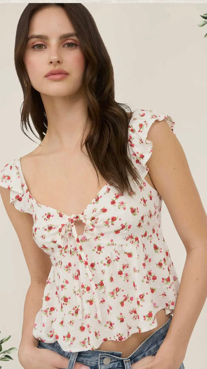Floral Crop Top