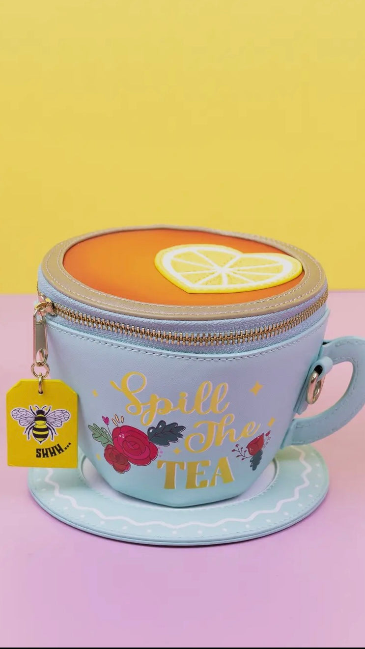 Lemon Tea Cup Crossbody Bag