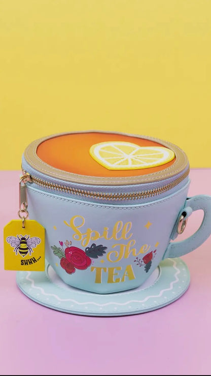 Lemon Tea Cup Crossbody Bag