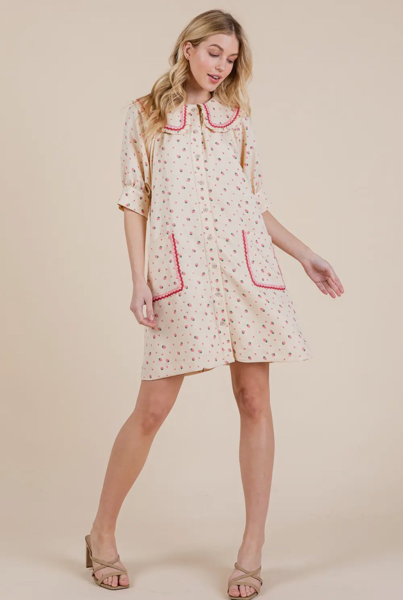 Strawberry Sundae Mini Dress