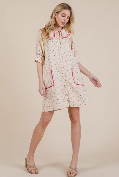 Strawberry Sundae Mini Dress