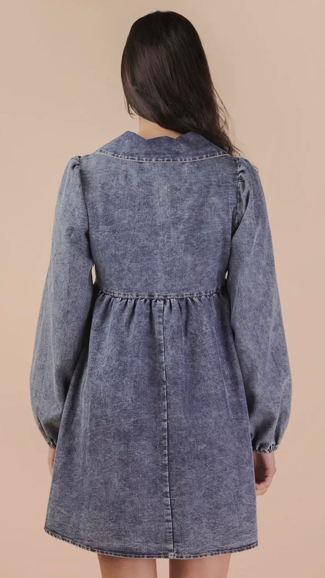 Chambray Mini Dress