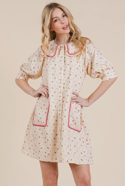 Strawberry Sundae Mini Dress