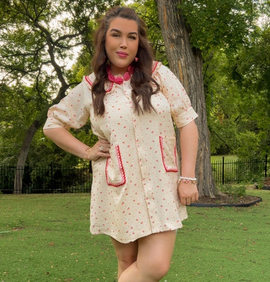 Strawberry Sundae Mini Dress