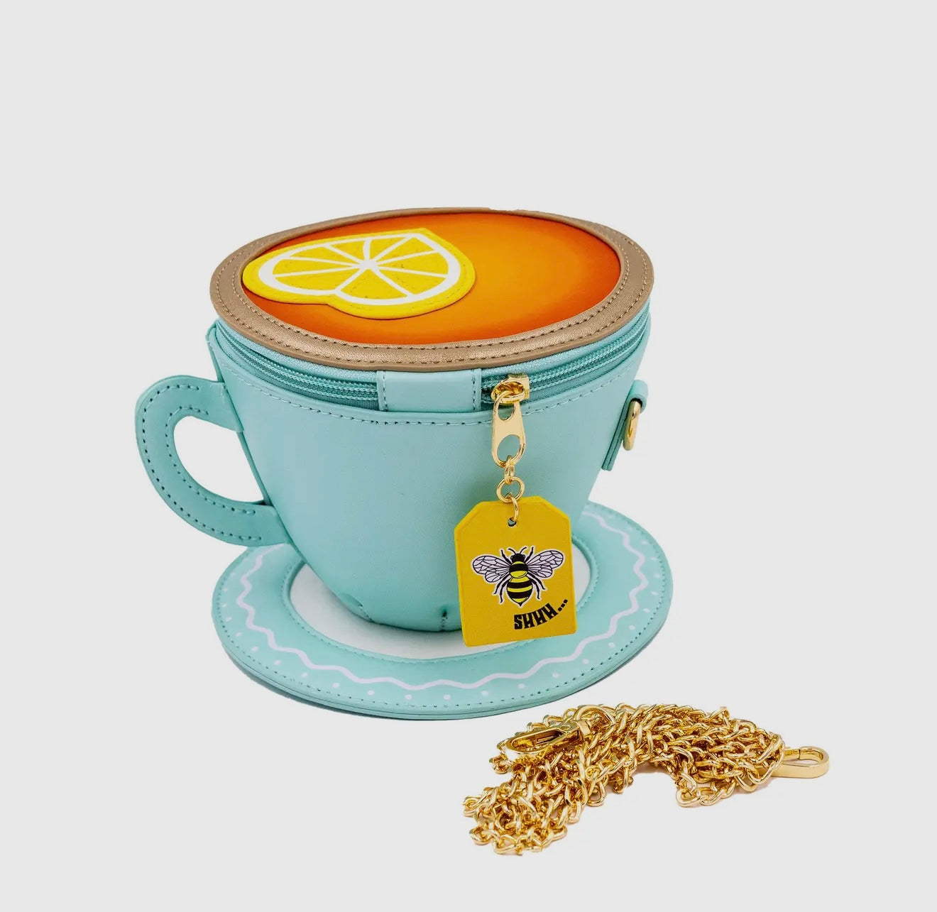 Lemon Tea Cup Crossbody Bag