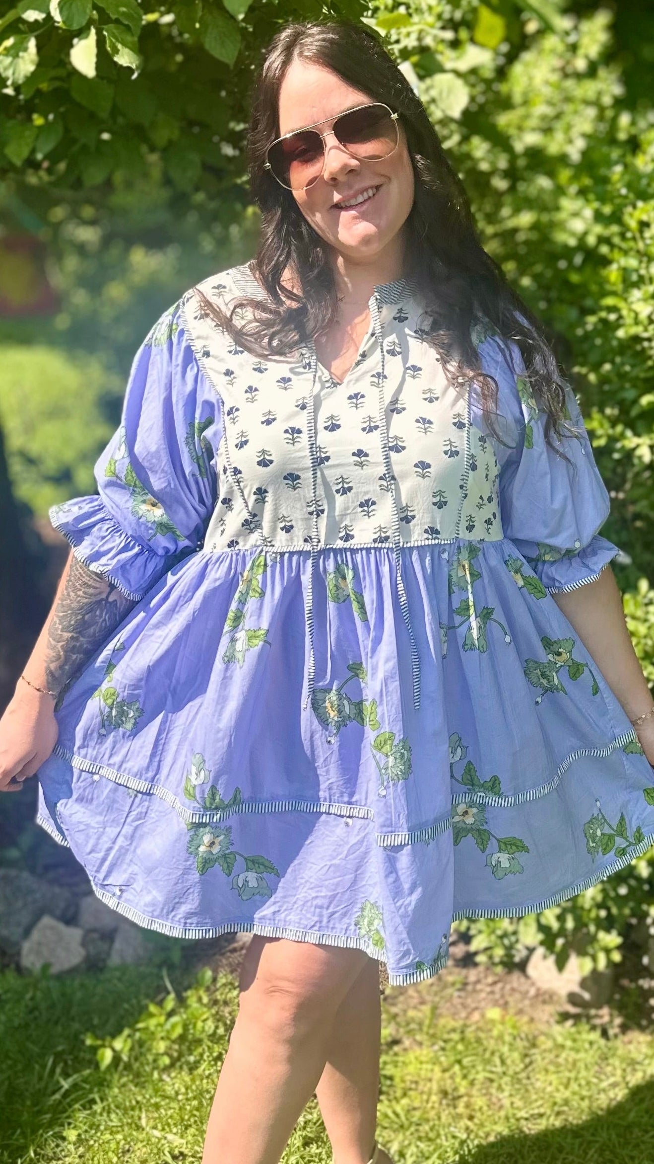 Periwinkle Picnic Dress