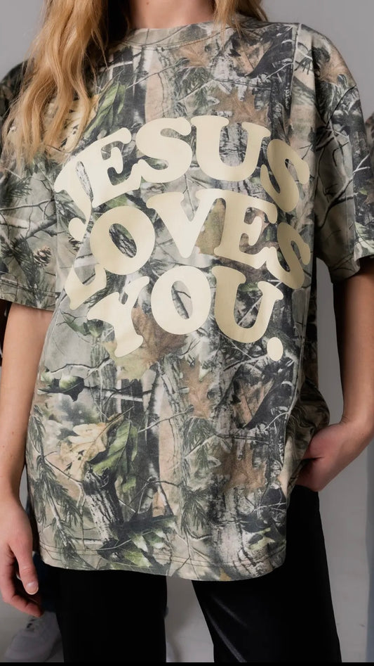 Jesus Loves You Camo Tee - RESTOCKING 2/23