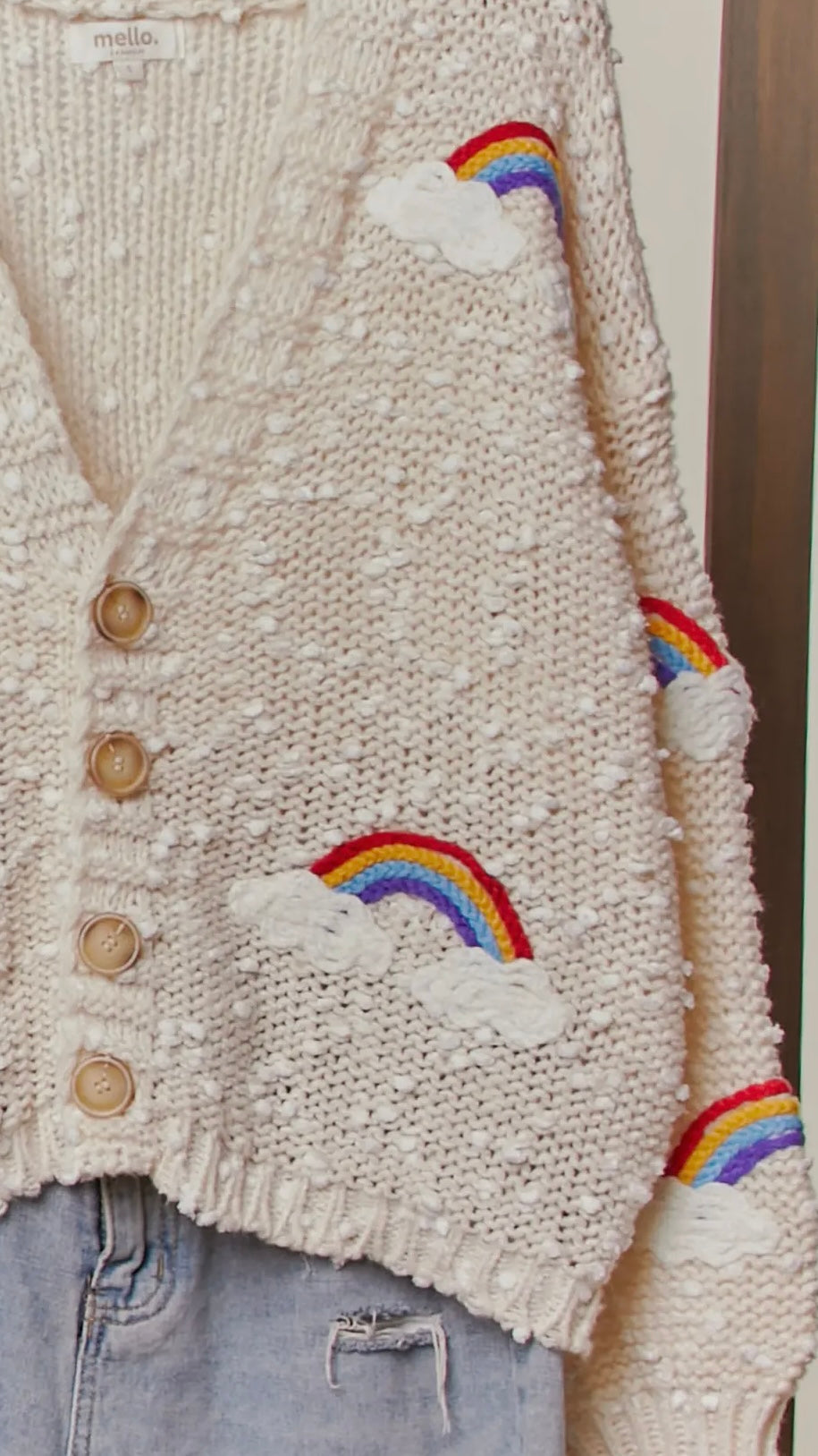 Chasing Rainbows Cardigan – Chunky Knit Rainbow Sweater