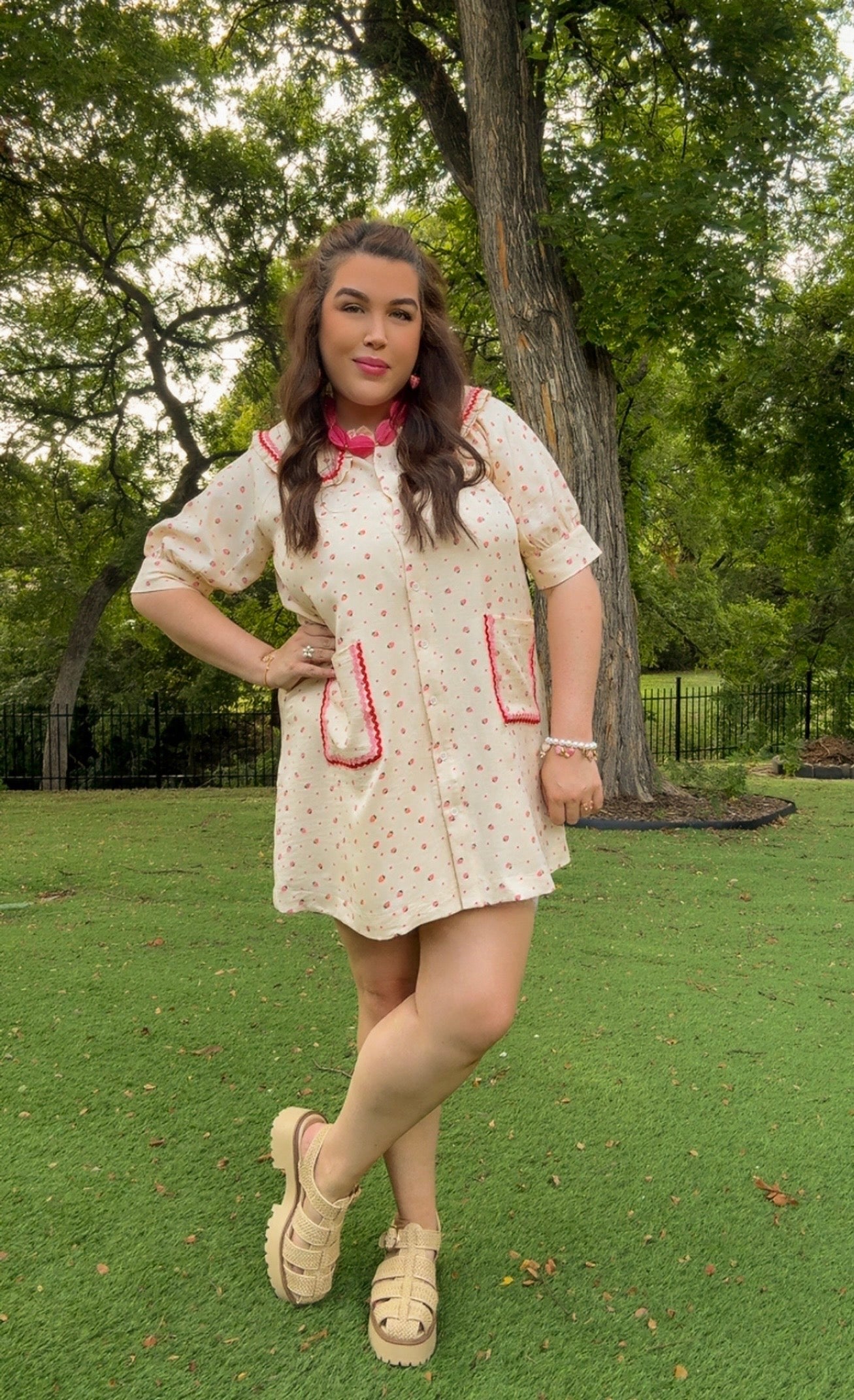 Strawberry Sundae Mini Dress