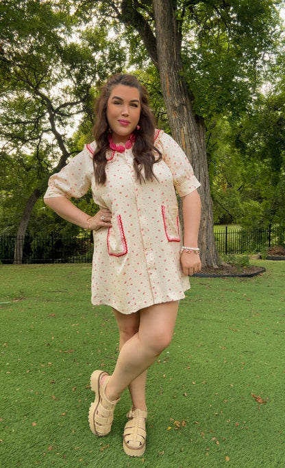 Strawberry Sundae Mini Dress