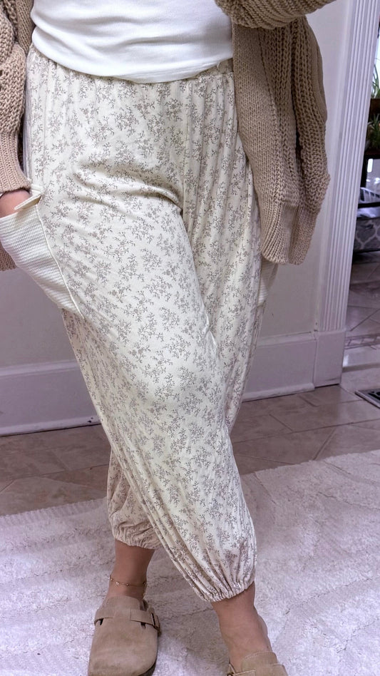 Patchwork Petal Joggers - POL