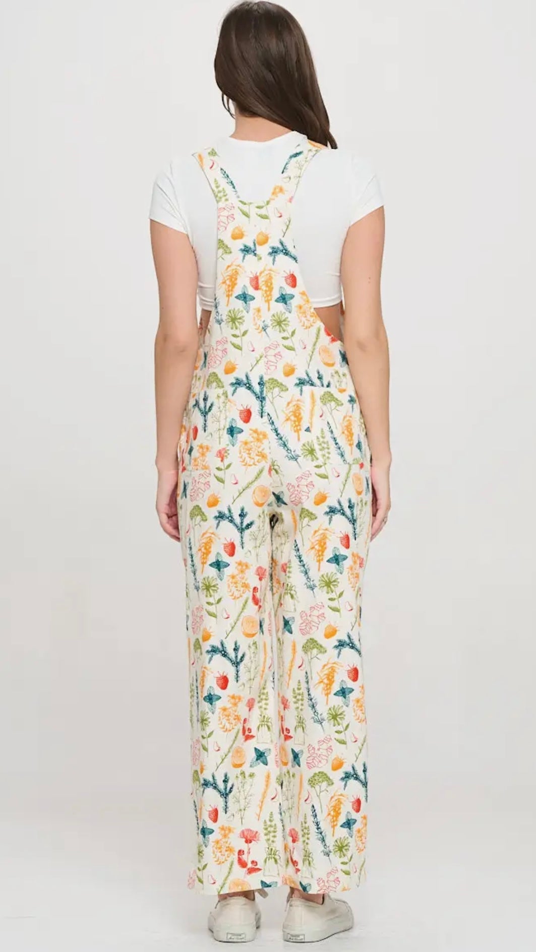 Citrus Print Overalls