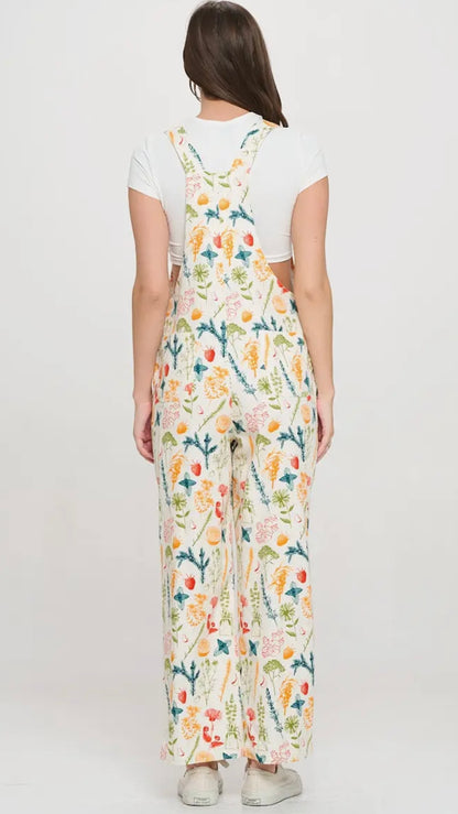 Citrus Print Overalls