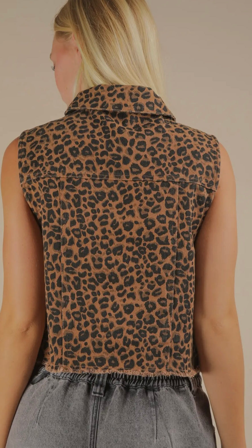 Wild Side Leopard Print Vest