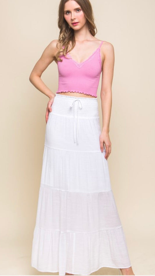 White Maxi Skirt