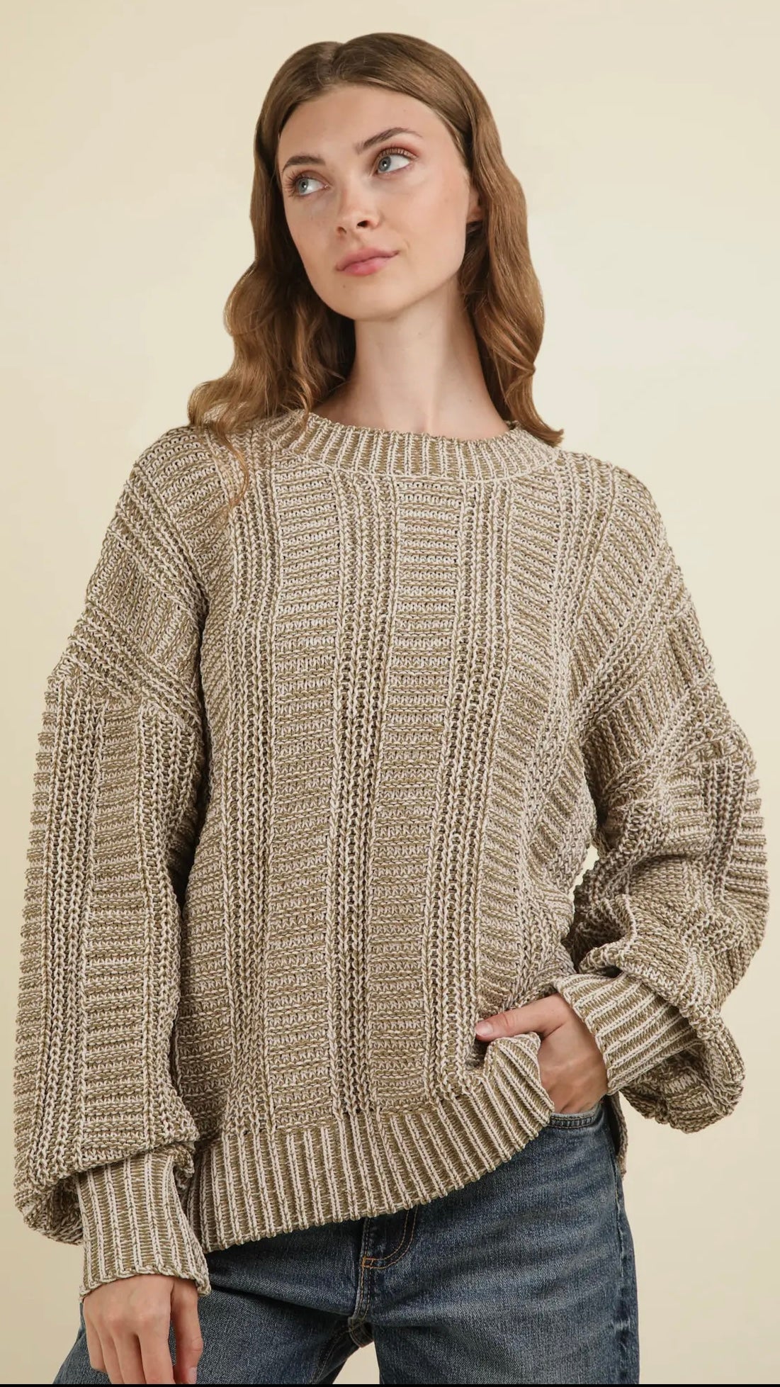 Olive Knit Sweater
