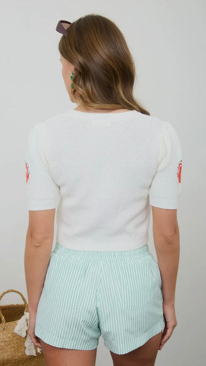 Fresh Pick Tomato Cardigan