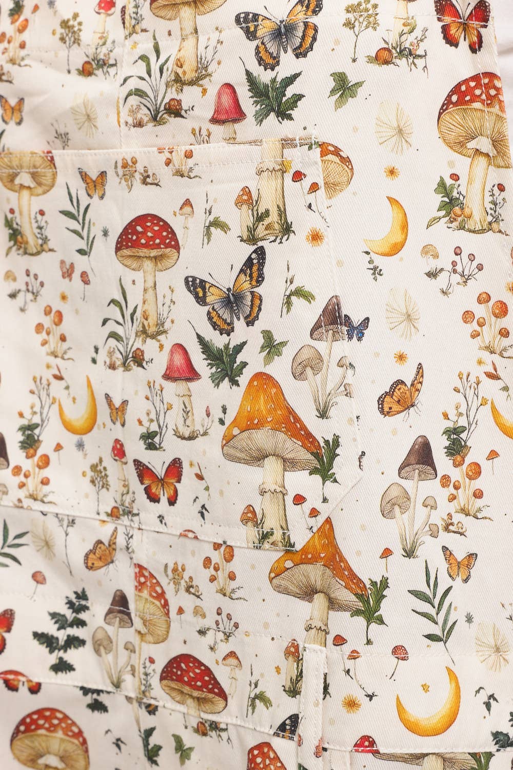 LUNAR MUSHROOM PRINT SHORTALLS