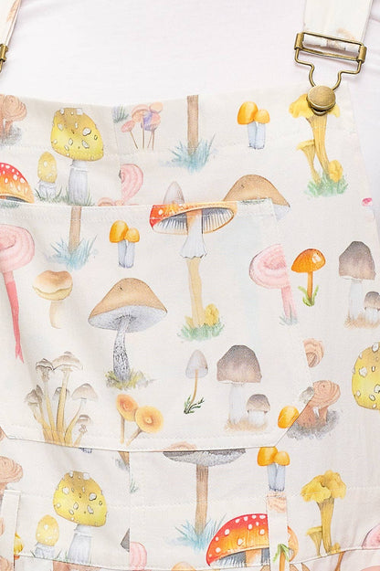 Whimsy Mushroom Shortalls